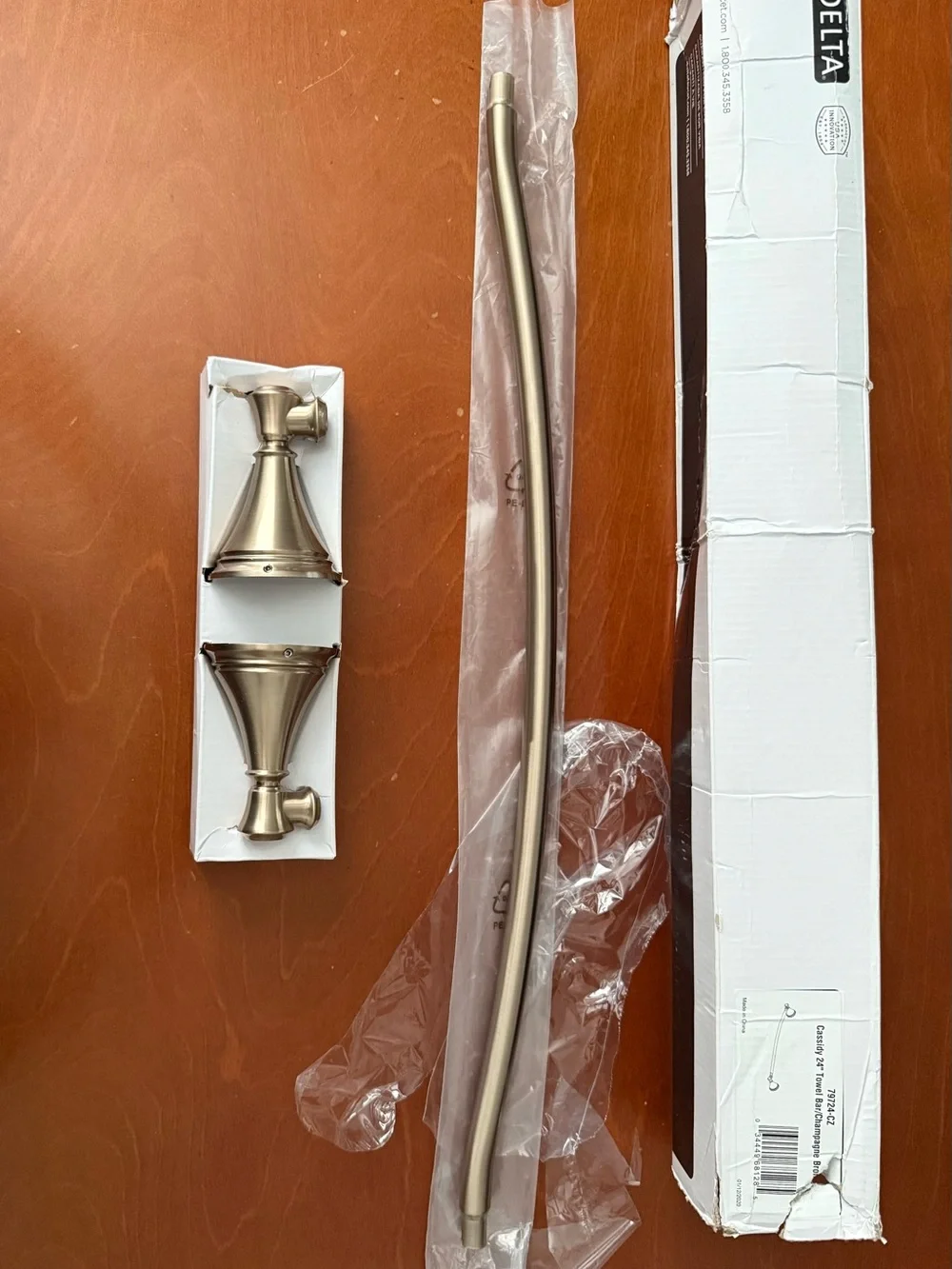Delta Cassidy Collection 24@ Towel Bar 79724-CZ Champagne Bronze SEE DESCRIPTION